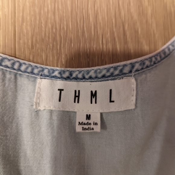 Light Blue Chambray Dress - Picture 4 of 8